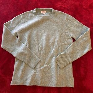 J. Crew Heather Green Crewneck Sweater
